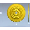 Classic Concentric Rosette STL for CNC