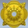 Потолочная розетка в стиле барокко - STL для ЧПУ