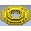 Octagonal Stepped Rosette STL for CNC