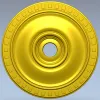 Классическая круглая розетка - 3D модель STL для ЧПУ
