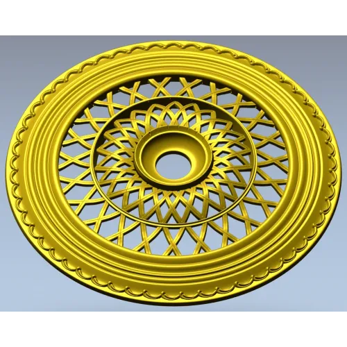 Lattice Sun Rosette - STL 3D model for CNC carving