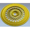 Lattice Sun Rosette - STL 3D model for CNC carving