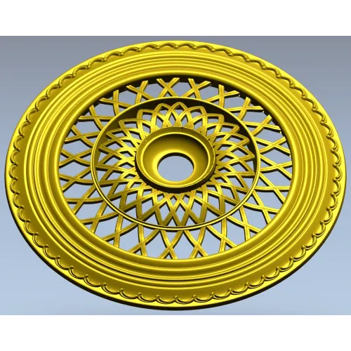 Lattice Sun Rosette - STL 3D model for CNC carving