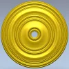 Classical Concentric Rosette - STL 3D model for CNC routing