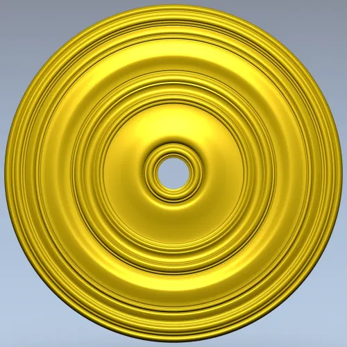 Classical Concentric Rosette - STL 3D model for CNC routing