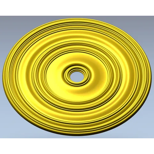 Classical Concentric Rosette - STL 3D model for CNC routing