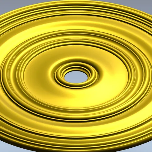 Classical Concentric Rosette - STL 3D model for CNC routing