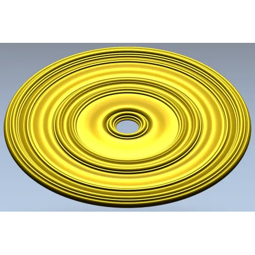 Classical Concentric Rosette - STL 3D model for CNC routing