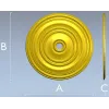 Classical Concentric Rosette - STL 3D model for CNC routing