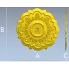 Классическая розетка с акантом - 3D модель в формате STL для ЧПУ