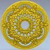 Розетка декоративная STL для ЧПУ - ажурная потолочная розетка
