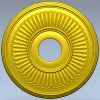 Sunray Rosette - 3D STL model for CNC carving