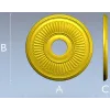 Sunray Rosette - 3D STL model for CNC carving