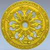 Acanthus Sun Rosette - STL 3D model for CNC milling