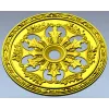 Acanthus Sun Rosette - STL 3D model for CNC milling