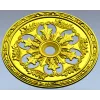Acanthus Sun Rosette - STL 3D model for CNC milling