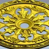 Acanthus Sun Rosette - STL 3D model for CNC milling