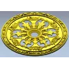 Acanthus Sun Rosette - STL 3D model for CNC milling
