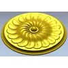 Spiral Petal Rosette - STL 3D model for CNC
