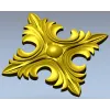 Acanthus Diamond Rosette - STL 3D model for CNC router