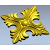 Acanthus Diamond Rosette - STL 3D model for CNC router