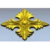 Acanthus Diamond Rosette - STL 3D model for CNC router
