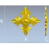 Acanthus Diamond Rosette - STL 3D model for CNC router