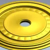 Розетка потолочная в классическом стиле - 3D модель STL для ЧПУ
