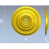 Классическая круглая розетка "Элизабет" - 3D модель STL для ЧПУ