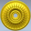 Auric Sun Rosette - STL 3D model for CNC