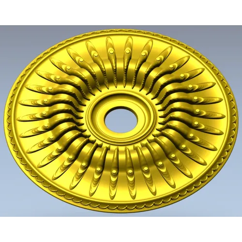 Auric Sun Rosette - STL 3D model for CNC