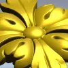 Розетка "Листовой цветок" - 3D модель STL для ЧПУ