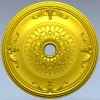 Florentine Medallion - Ceiling Rosette STL for CNC