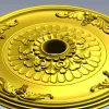 Florentine Medallion - Ceiling Rosette STL for CNC