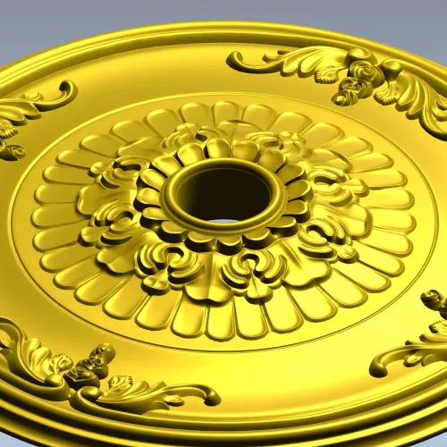 Florentine Medallion - Ceiling Rosette STL for CNC
