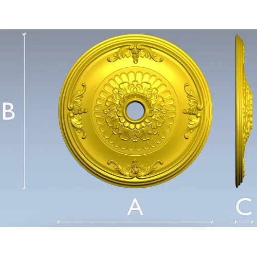 Florentine Medallion - Ceiling Rosette STL for CNC