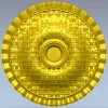 Розетка "Плетёное солнце" - 3D модель STL для ЧПУ