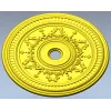 Ornate Circular Rosette STL 3D Model for CNC