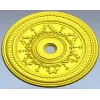 Ornate Circular Rosette STL 3D Model for CNC