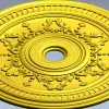 Ornate Circular Rosette STL 3D Model for CNC