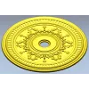 Ornate Circular Rosette STL 3D Model for CNC