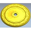 Ceiling Rosette STL - Laurel Medallion 3D Model for CNC