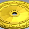 Ceiling Rosette STL - Laurel Medallion 3D Model for CNC