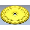 Ceiling Rosette STL - Laurel Medallion 3D Model for CNC