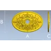 Овальная розетка stl модель для ЧПУ - классический барочный декор