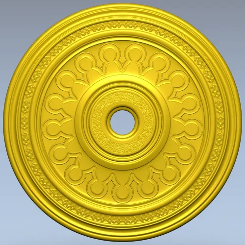Aureole Rosette - ceiling medallion 3D model STL
