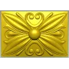 Floral rosette relief STL for CNC router and ArtCAM