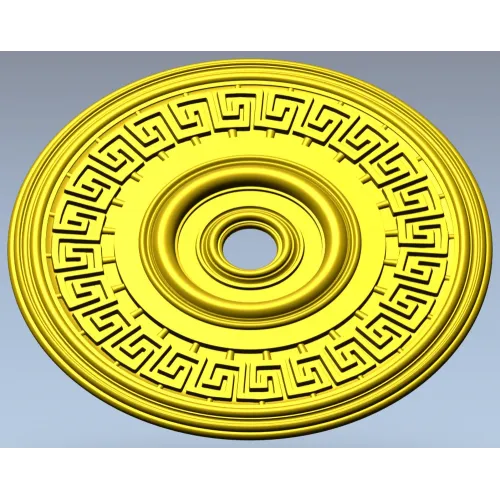 Athenian Medallion - STL 3D model rosette for CNC