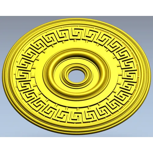 Athenian Medallion - STL 3D model rosette for CNC