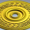Athenian Medallion - STL 3D model rosette for CNC
